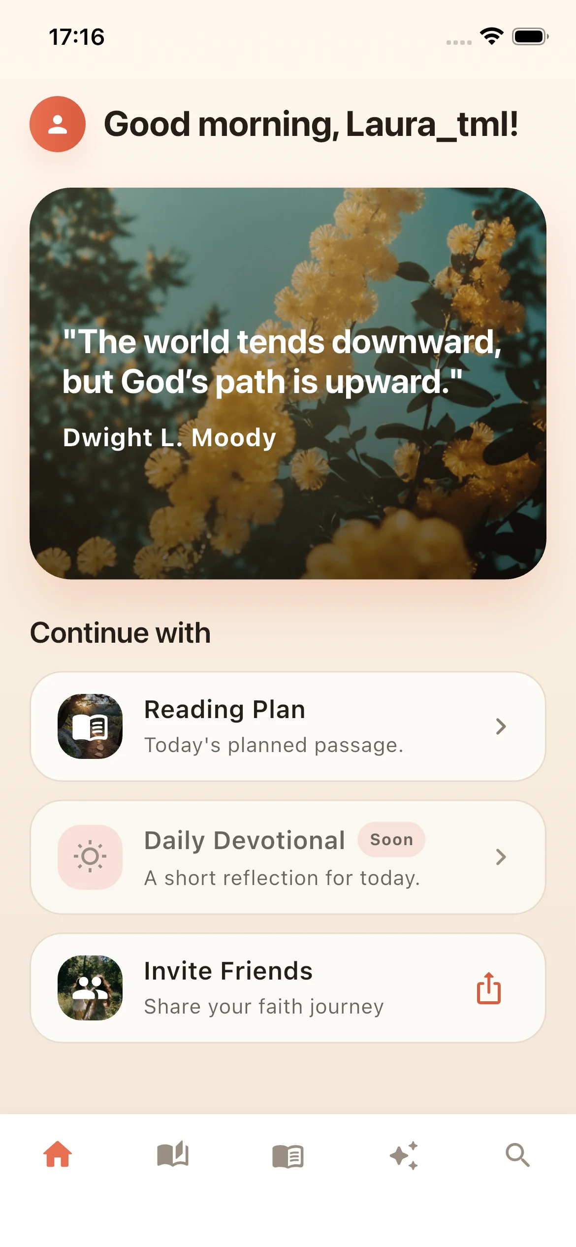 Glow home screen in light mode